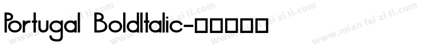 Portugal BoldItalic字体转换